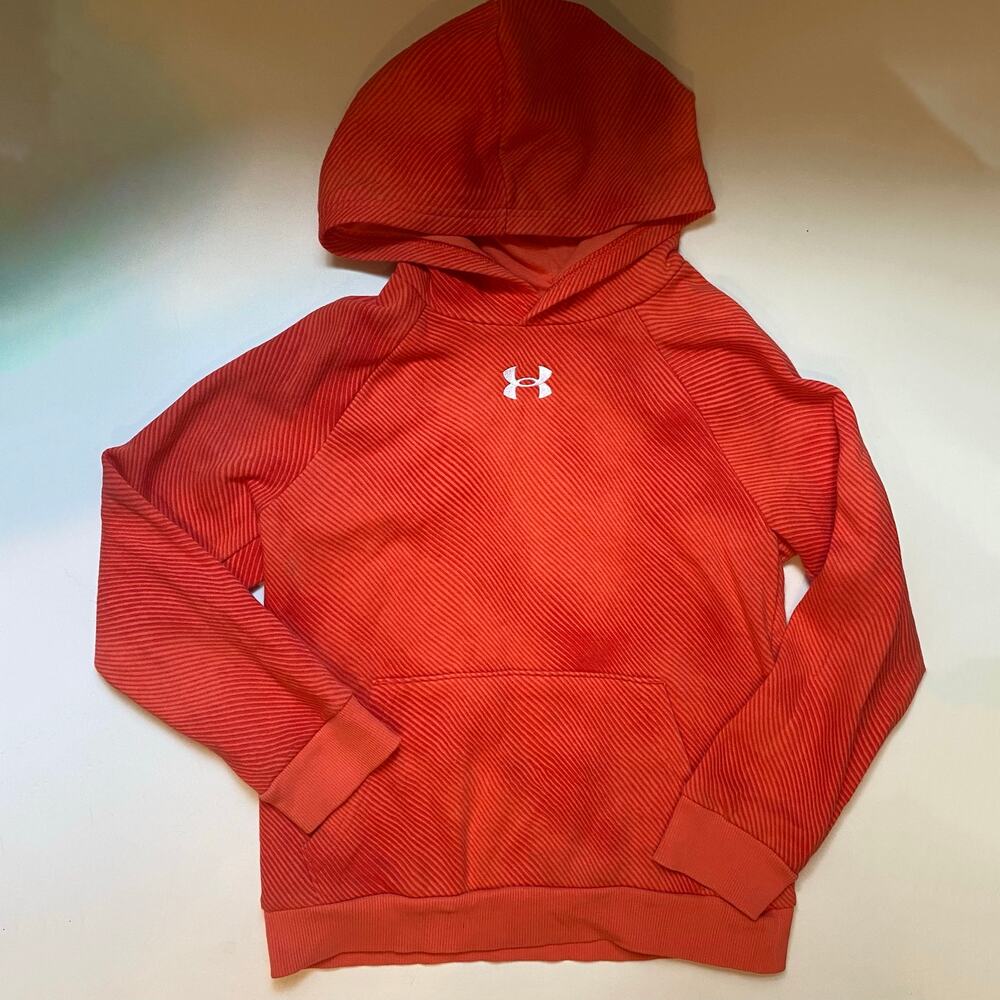 Under Armour Orange Hooded Sweatshirt Hoodie